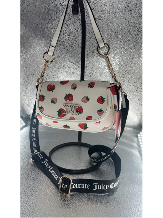 Juicy Couture Handbags - Women's Juicy Couture Crossbody Bag One Size White Red Strawberry Print